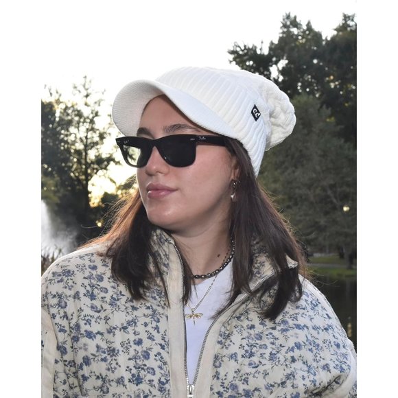 Beanie Fuzzy Fleece Lining Warm Chunky Soft Stretchy Oversized Ribbed Knit Hat